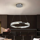 Люстра з пультом Longi Circle 2 D-600 Led 50W Silver/White 240819-100003539