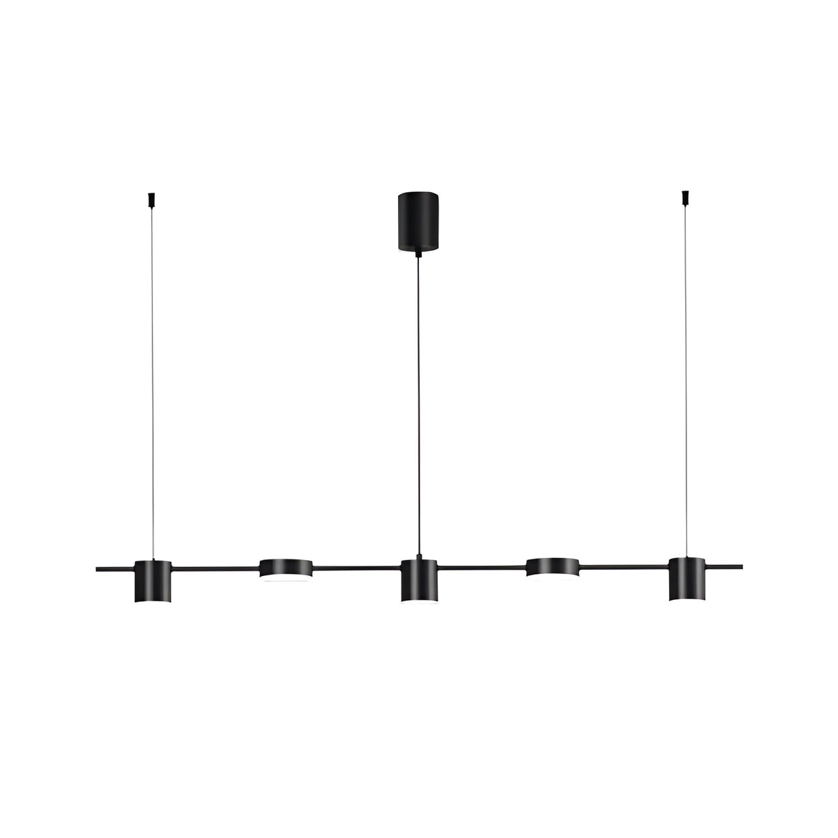 Люстра видовжена чорна L-125 cm Led 40W 3000K-60000K Black Ray Boshi 260622-100008136