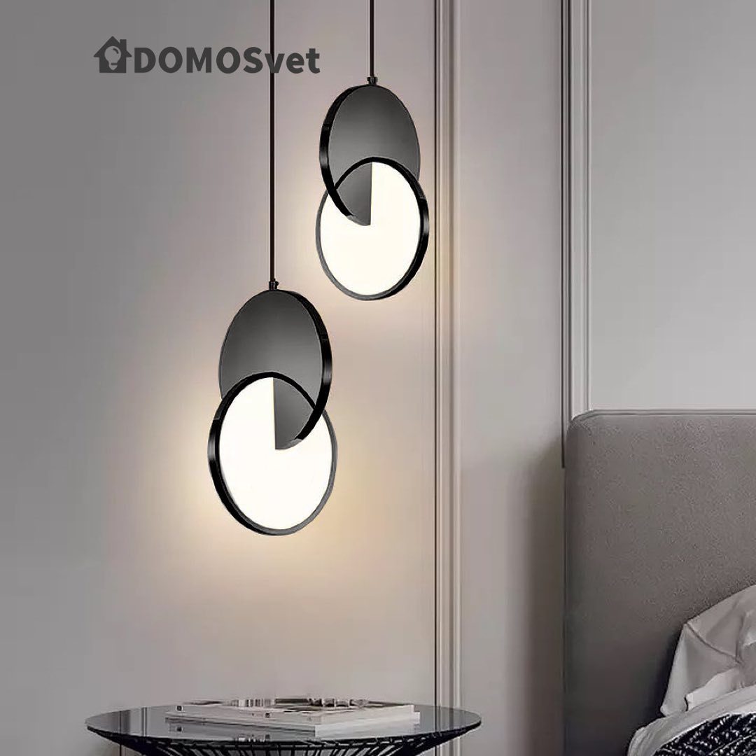 Підвіс чорний D-20 cm Led 12W Coins Black Eclipse 240822-100003562