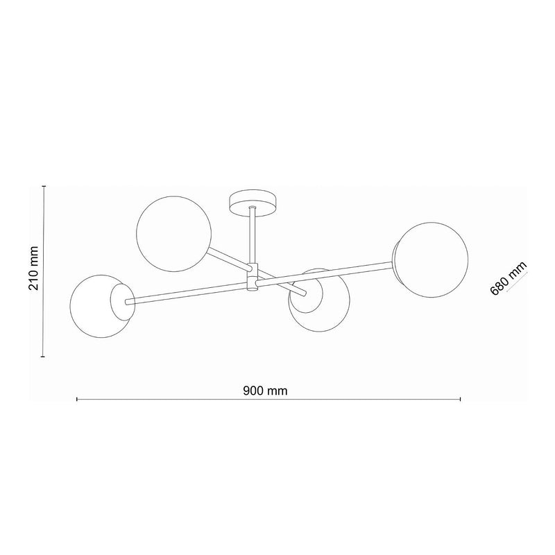 Люстра стельова Bollo 4xG9 / 6xG9 D-90 cm 240940-100003724