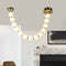 Люстра Pearl beads white L1300 Led 14W / L1700 Led 18W 4000K Gold 241036-100003891