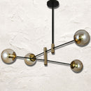 Люстра Lamia / Louis Amber glass з регульованою висотою 4xE27 Gold 240931-100003648