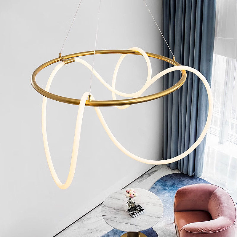 Люстра підвісна Rope gold D600/ D800 H(max)150 cm 241036-100003911