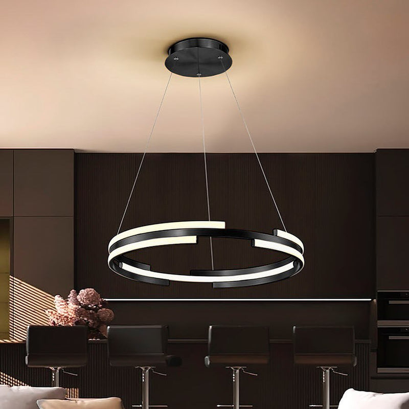Люстра з пультом Longi Circle 2 D-600 Led*50W Black 240819-100003540