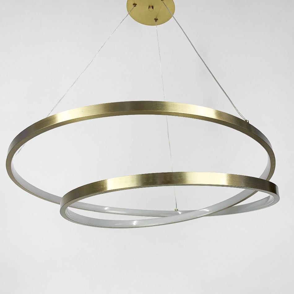 Люстра підвісна Quick Spiral Gold ring D-60 cm/ D-80 cm 3000K 4500K 6000K 241018-100003825