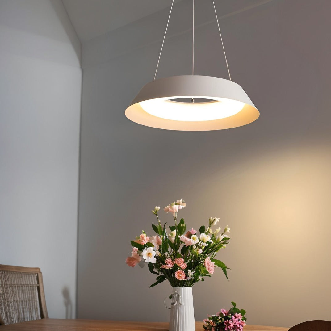 Підвісна люстра біла з пультом Bagel pendant Led*38W D-500 White 240819-100003537
