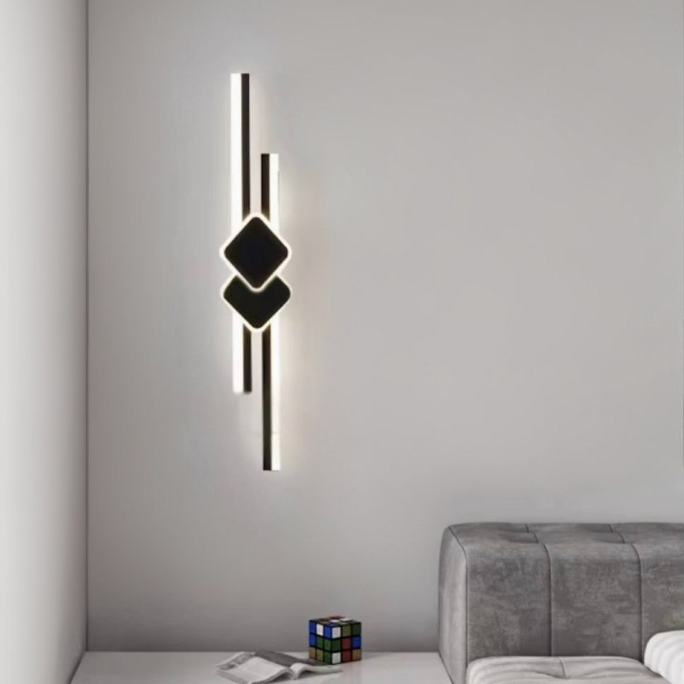 Настінні світильники Even rhombus H-50 cm Led 18W / H-60 cm Led 24W / H-90 cm Led 30W 3000K-6000K Black 250219-100004185