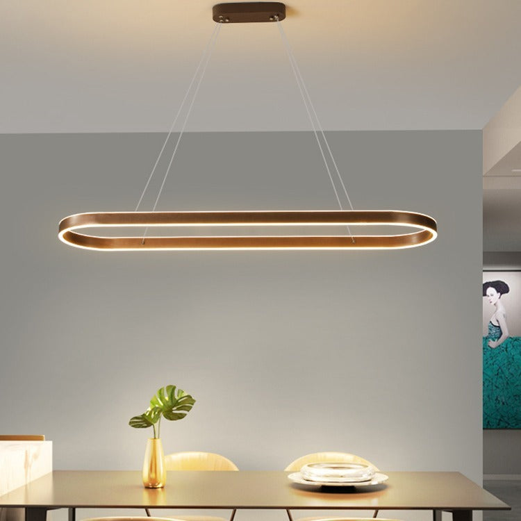 Підвісний світильник Oval L1000 Led 44W Black /Gold  240721-100003464