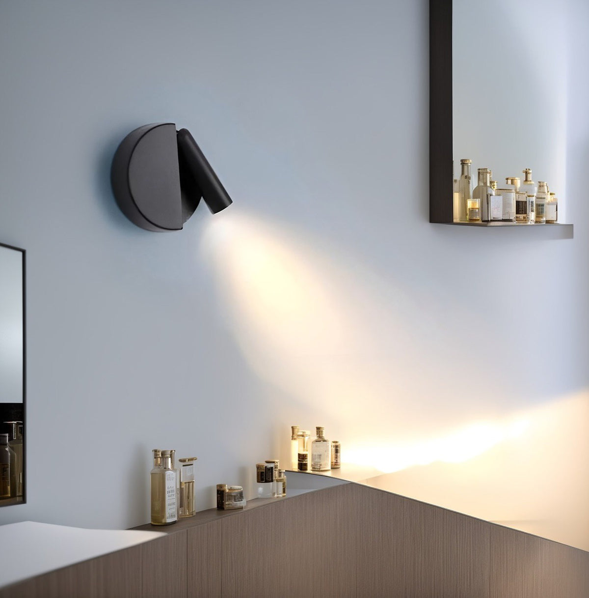 Світильник настінний зі спотом D-10 cm 3000K Black Wall spot Led 240822-100003588