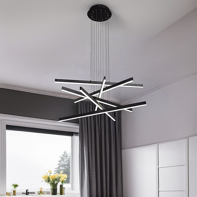 Люстра Geometry Lights Led 80W D-100 cm Black 240821-100003548