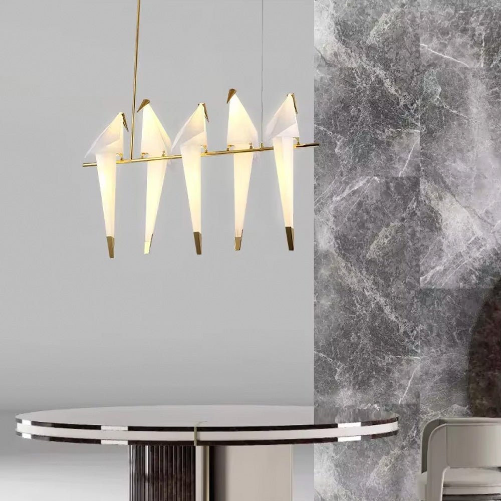 Підвісний світильник Birds perch L-110 cm Led 26W 4000K Gold + White 250218-100004196