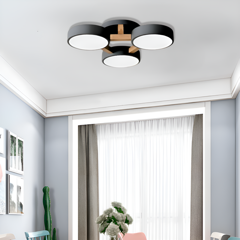 Стельова люстра Wooden 3 Black 250458-100004472