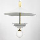 Підвісний світильник Mushroom D400 Led 5W 3000K 4000K 6000K White + Gold 250218-100004146