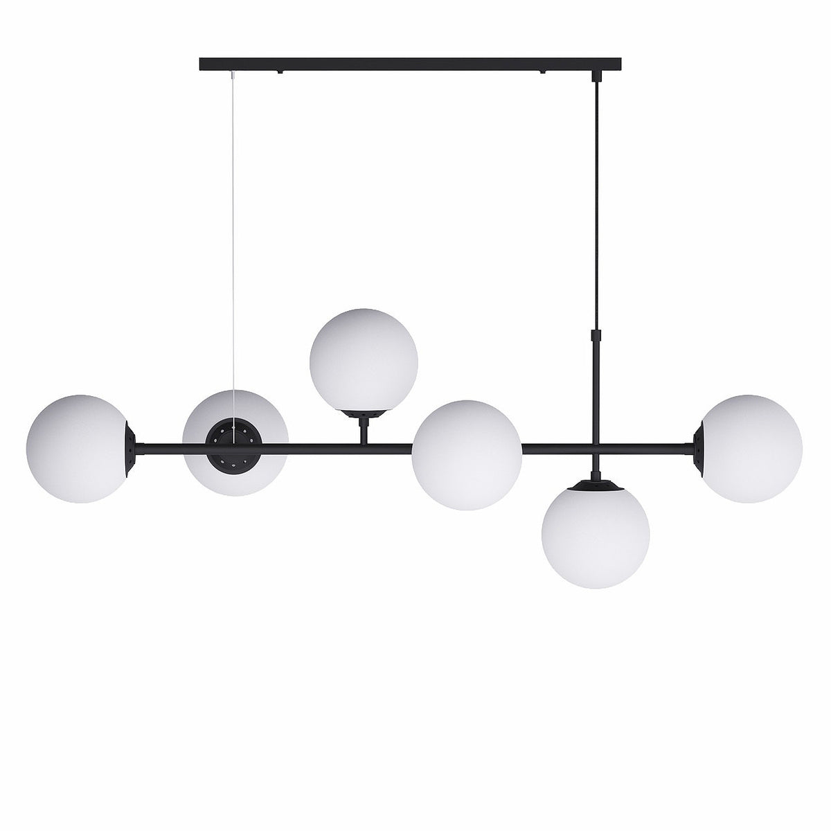 Підвісна люстра Modo Black glass White L-120 6xE27 240918-100003672