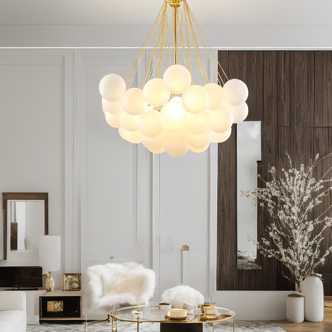 Люстра Tender White Pumpo Bubbles 3xE27 / Silver / Black / Gold 210718-100000014