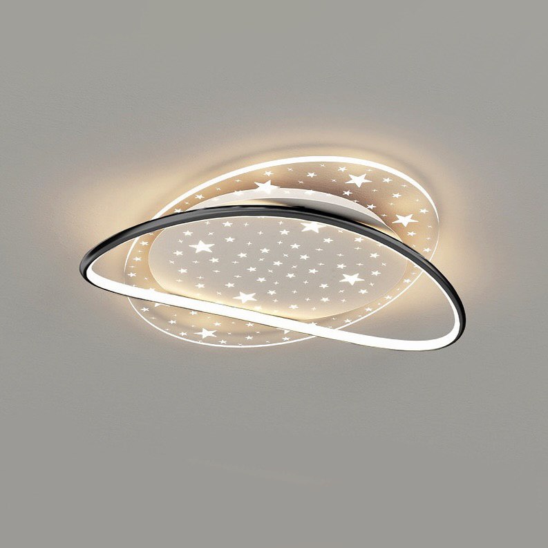 Стельовий світильник із зірками Sun system Stars D-53 см 60W 3000K-6000K IP20 Black + White 240876-100003555