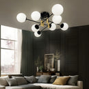 Люстра Lamia D850 8xE27 Black & Gold 240918-100003708