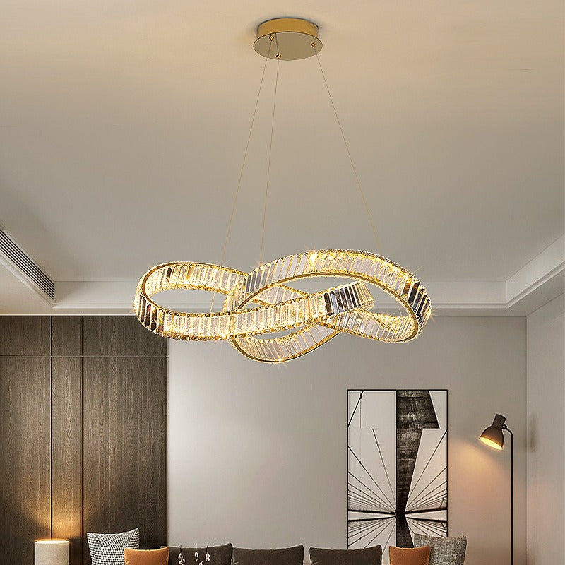 Люстра підвісна Elegance Luxury D800 LED-80 Gold/Chrome 240617-100003384