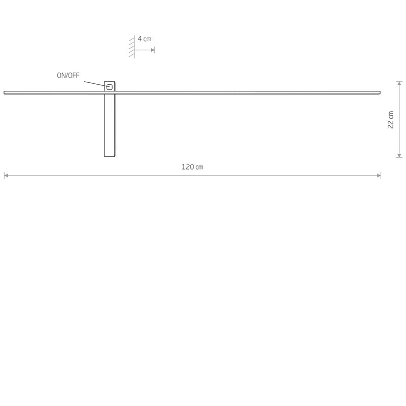 Настінний світильник Impulse L610 cm / L910 cm / L121 cm 3000K Black 240868-100003545