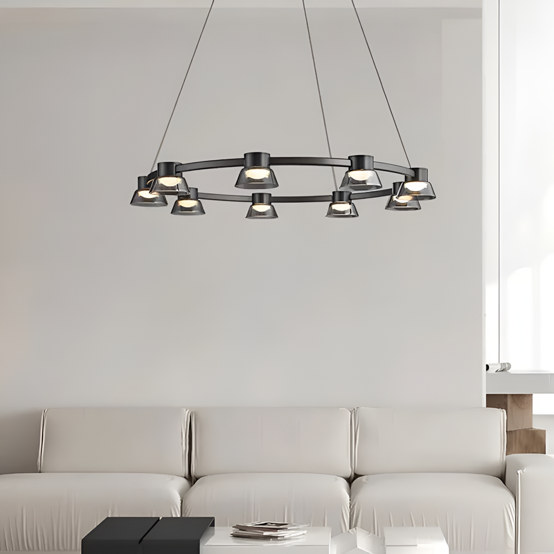 Підвісні світильники Industrial Black + Graphit 3000К-6000К D-60cm Led 12W / D-80cm Led 18W / D-100cm Led 24W 231018-100002689