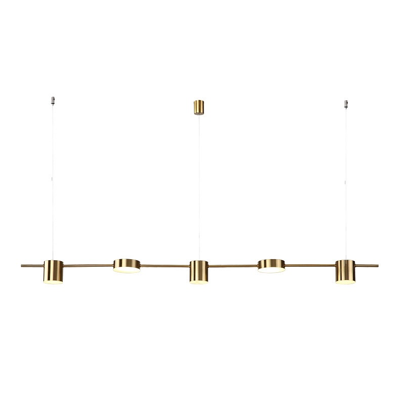 Люстра видовжена золота L-125 cm Led 40W 3000K-60000K Gold Ray Boshi 260622-100008135