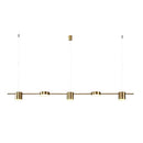 Люстра видовжена золота L-125 cm Led 40W 3000K-60000K Gold Ray Boshi 260622-100008135