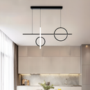 Люстра чорна геометрична L-100 cm Led 55W 3000K 4500K 6000K Black Ideal Geometry 240958-100003781