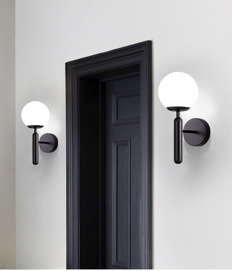 Світильник настінний Faro Bollo Black+White D-15 см E27  240931-100003703