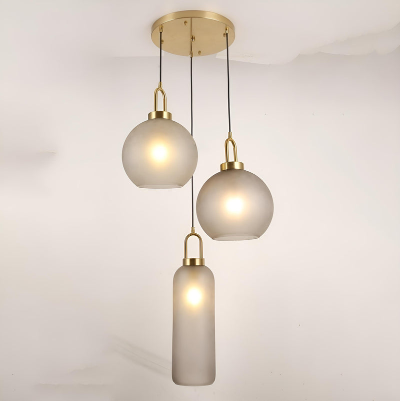 Люстра Irix/ Garden lamp white matte glass 3xE27 D400 Gold 240931-100003656