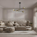 Люстра Lamia / Louis Amber glass з регульованою висотою 4xE27 Gold 240931-100003648