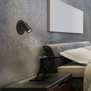Настінний світильник чорний з вимикачем на корпусі D-16 cm GU10 Black Spot 251254-100006802