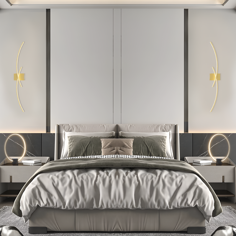 Бра Double lines simple Gold Н60 cm / Н80 cm / Н100 cm 241019-100003909