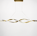 Люстра підвісна золота L-100 см / L-120 см Led 38W / 46W Gold Gemo Wave 231118-100002838
