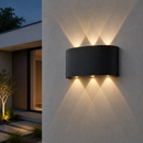 Настінний чорний вуличний світильник Led 6W IP54 3000K Black Delia 230519-100002104