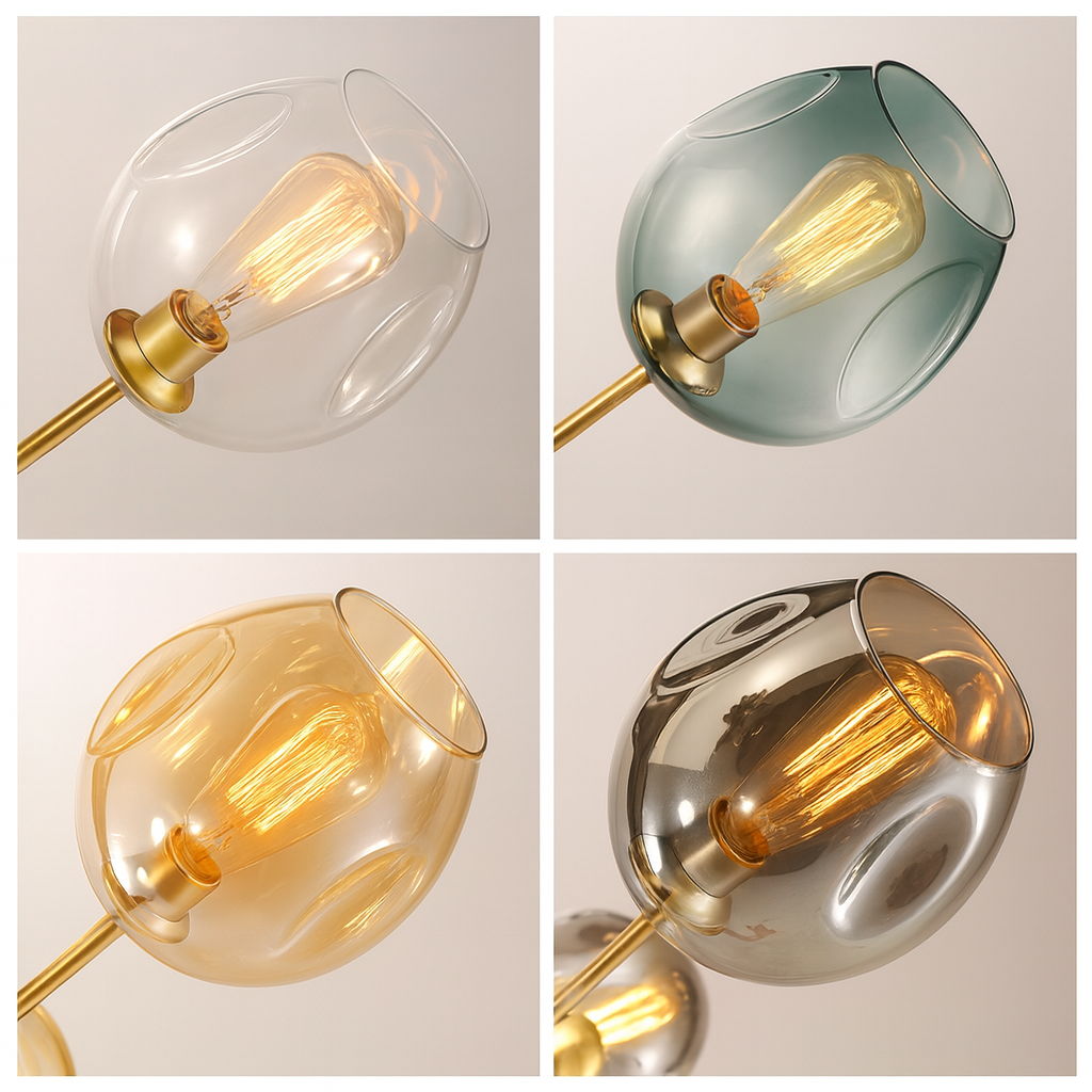 Люстра Glass Gold Blue Domosvet Design 25103-244201