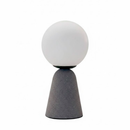 Лампа настільна сіра з білим матовим плафоном H-20 cm G9 Grey Gracy 26022-100007506