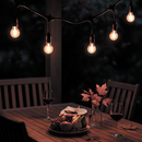 Гірлянда вулична чорна під лампи на підвісці 10м E27х10 Black Garland Retro hang 251062-100006412