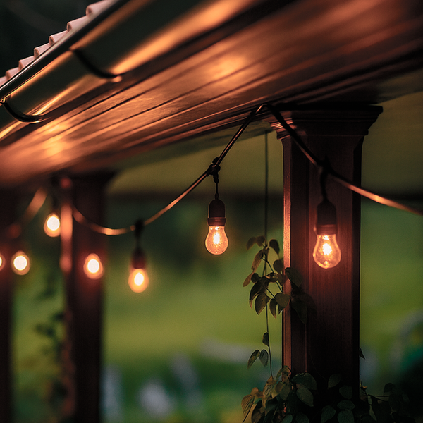 Гірлянда вулична чорна під лампи на підвісці 10м E27х10 Black Garland Retro hang 251062-100006412