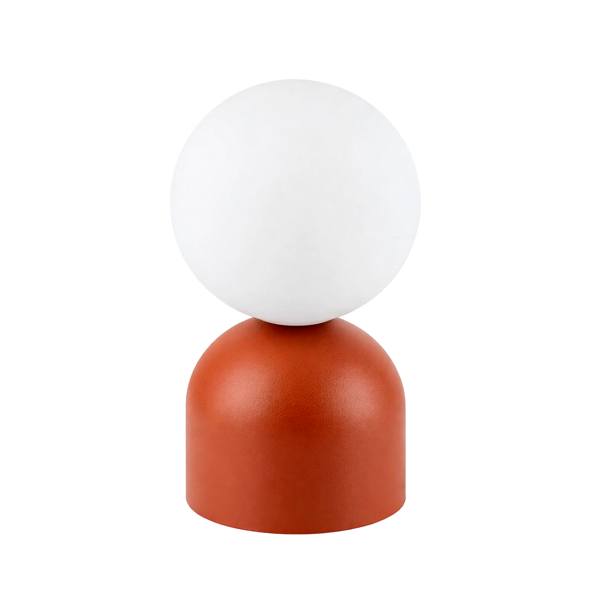 Лампа настільна теракотова з білим матовим плафоном H-21 cm G9 Terracota Bulb 260240-100007507