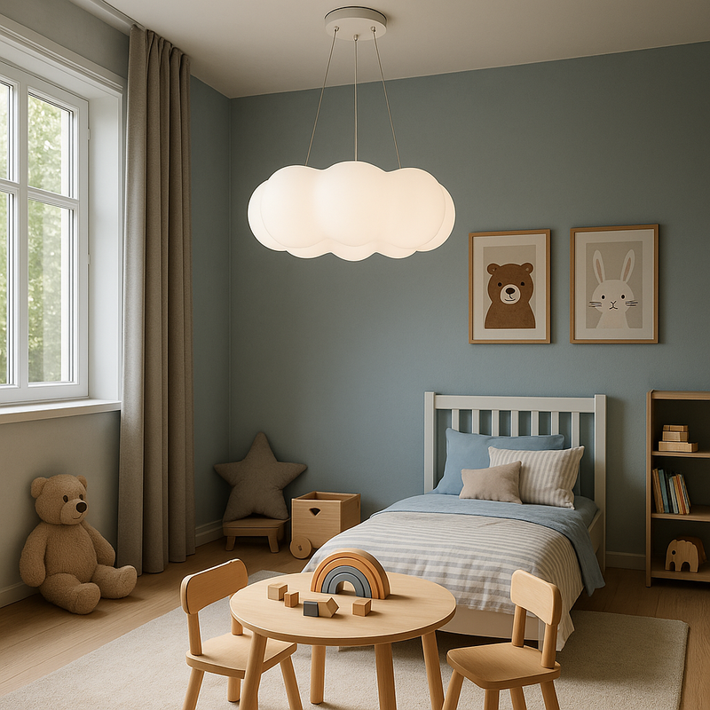 Стельові світильники білі хмари з пультом D-45/55/65 cm Led White Clouds 251031-100006269