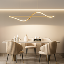 Люстра золота видовжена підвісна L-120 cm Led Gold Line Wave Hiea Led 251088-100006466