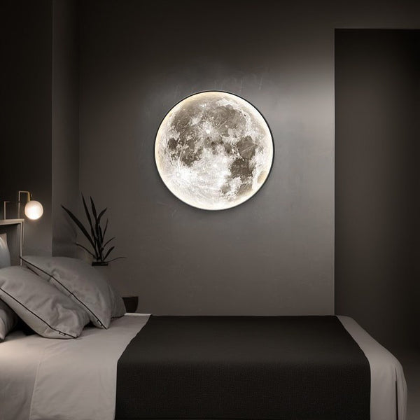Настінні світильники Moon ceiling lamp D260 Led 24W / D400 Led 48W / D500 Led 72W 3000K 4000K 6000K Black 250376-100004255