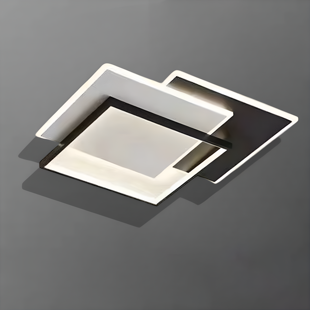 Стельовий світлодіодний світильник з пультом Geometry Black + White 74W LED 250431-100004616