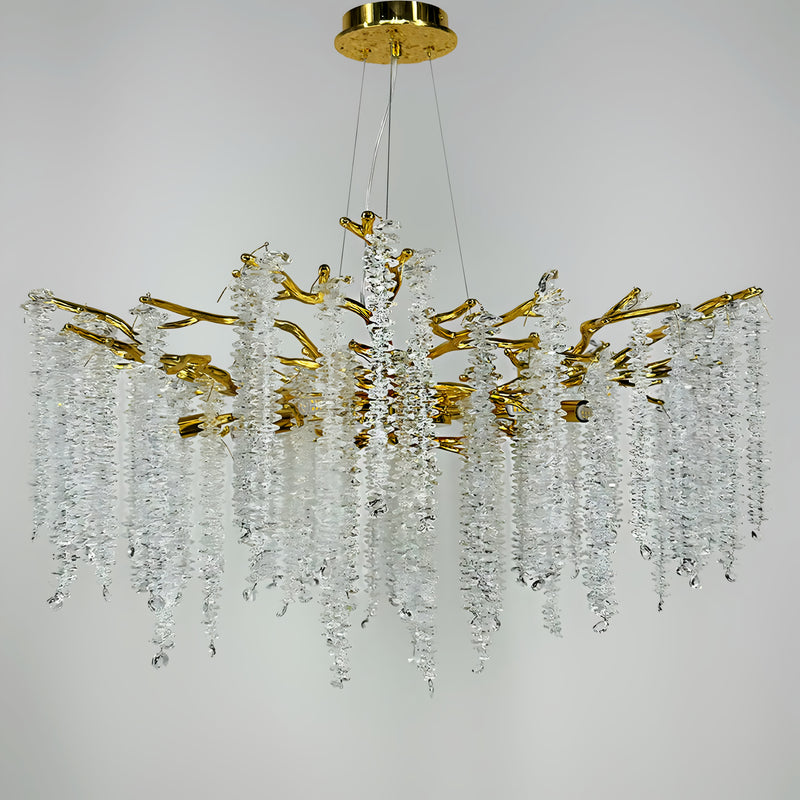Люстра Fall Leaves Crystal D - 80 cm G9x10 Gold 250618-100005174