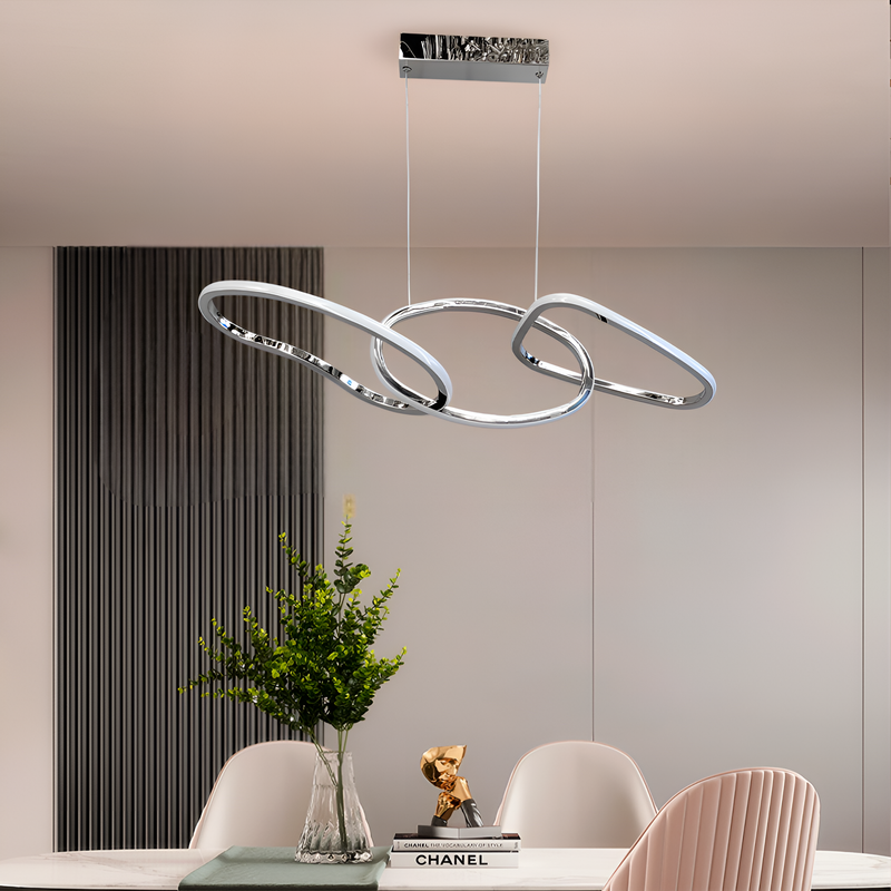 Люстра підвісна Circle Chrome х3 L-80cm 52W 4500K 250535-100005002