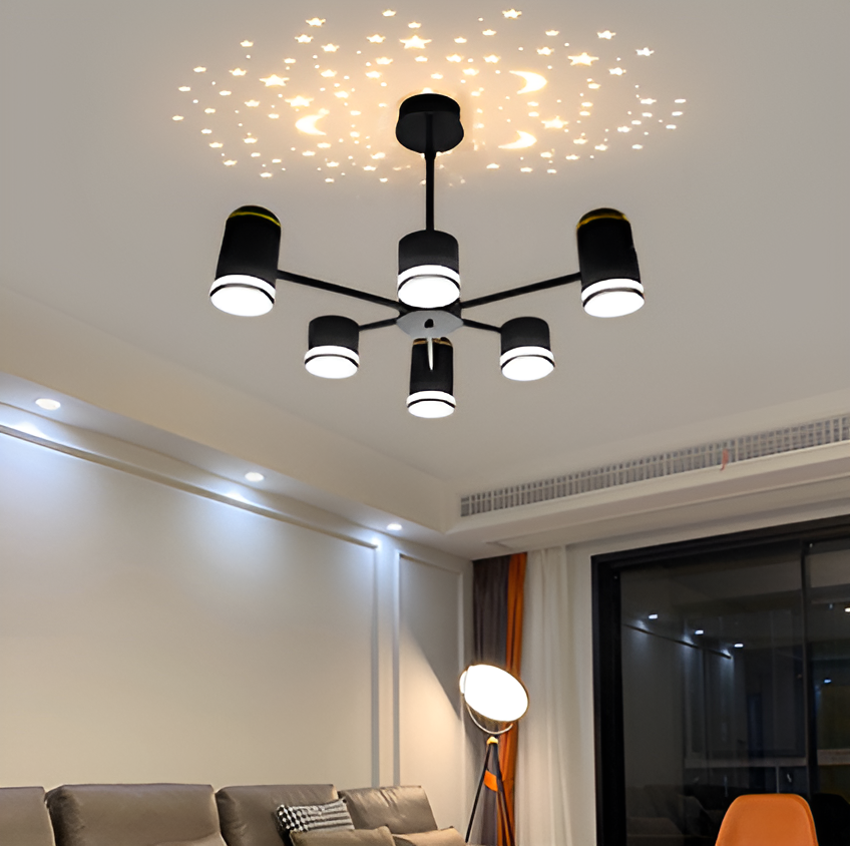 Люстра Starlight Sky Stars GX53x6 5W Black 250676-100005152