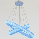 Люстра біла кільцева потрійна з рель'єфним плафоном D-80+60+40 cm Led 104W White Simple Ice 251235-100006817
