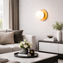 Настінний світильник золотий з білим матовим плафоном D-15 cm G9 Gold + White Ball ceiling 240358-100003127