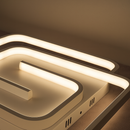 Стельова люстра біла світлодіодна L-42 cm Led 75W White Double Geometry Square 250964-100006155