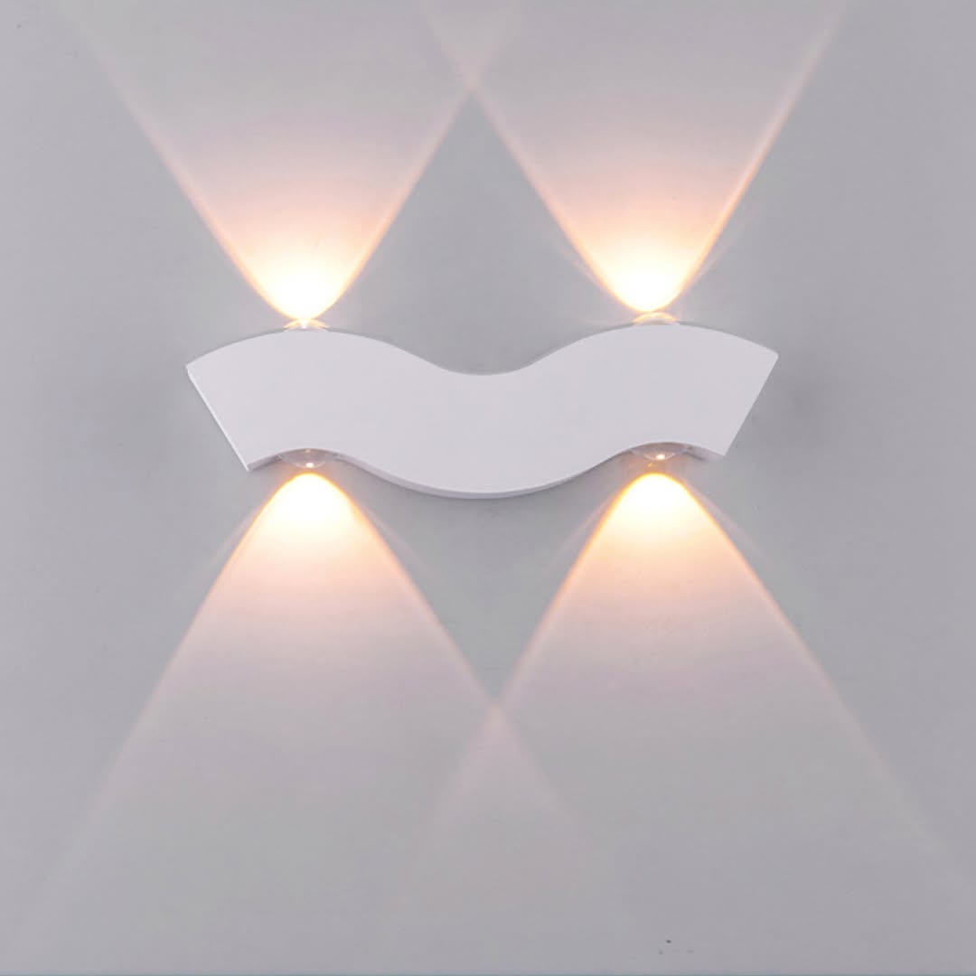 Настінні світильники Wavy wall Led 5W 4000K IP65 White / Black 250376-100004222
